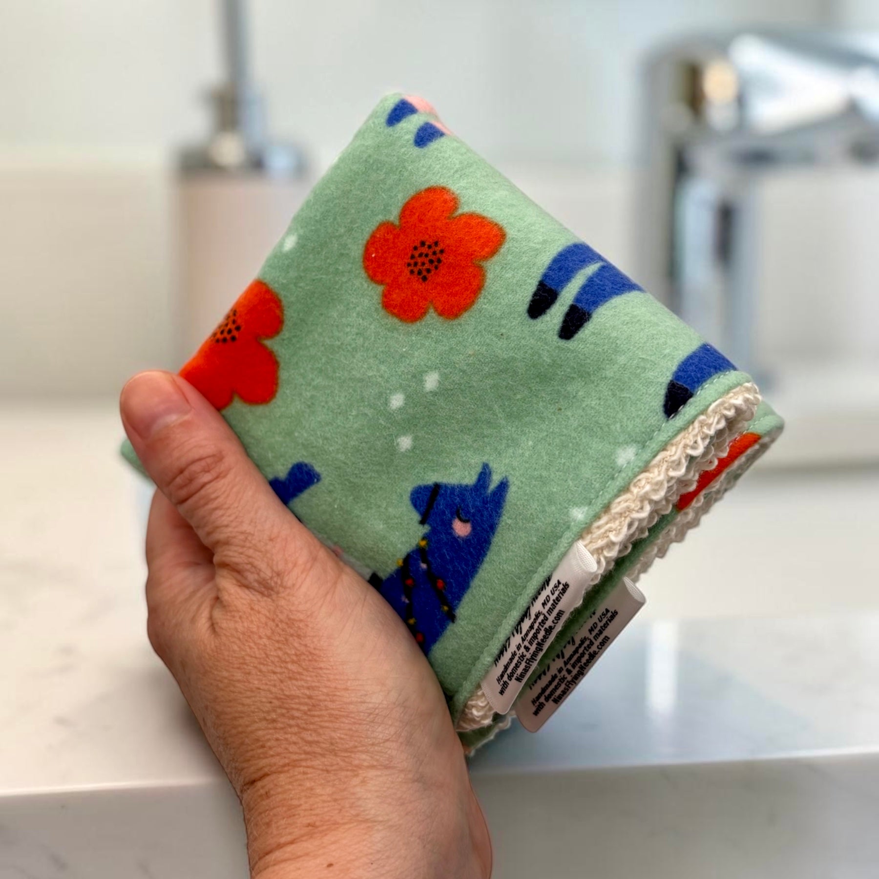Wash Cloth - Regular - Llamas