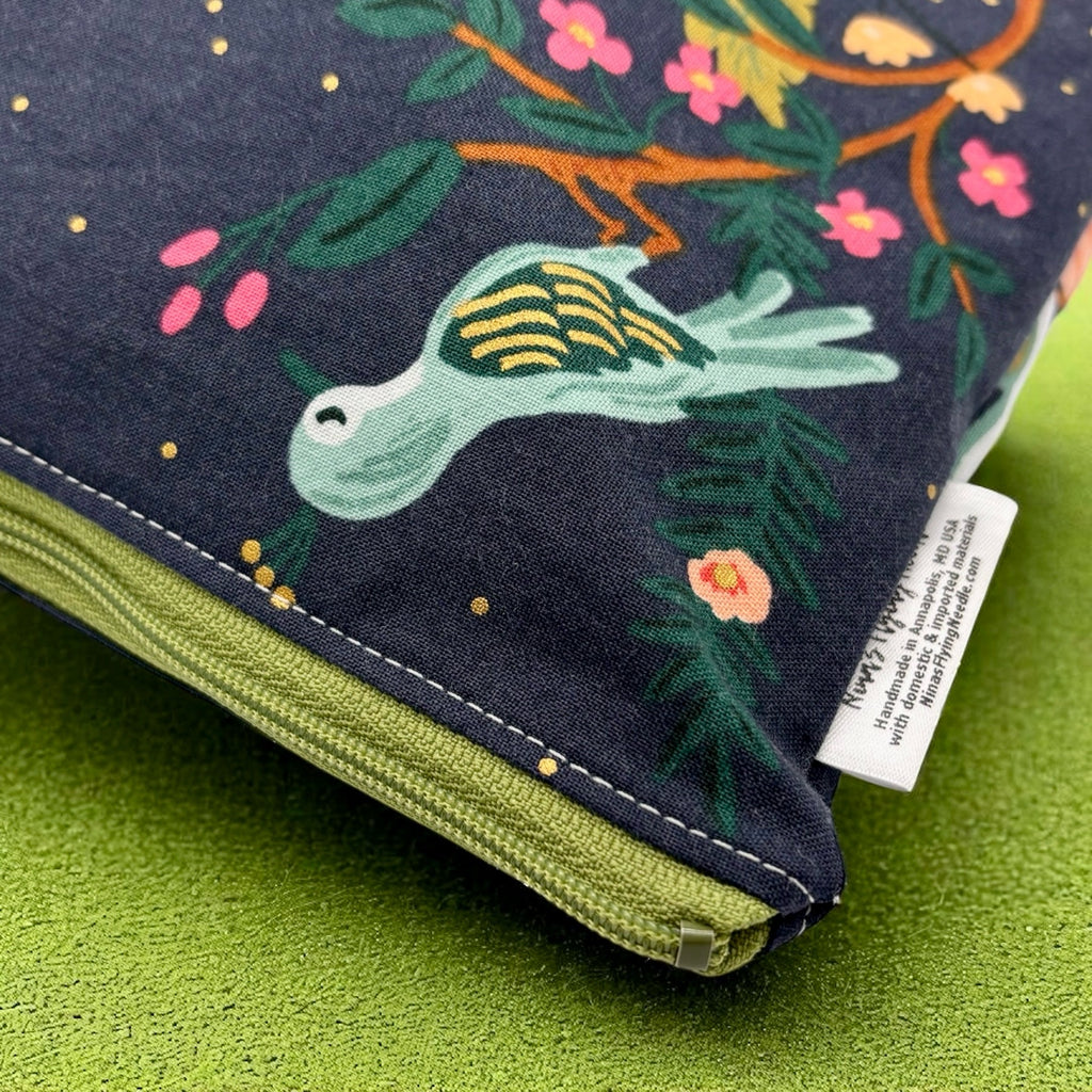 Gallon Sized Reusable Zippered Bag Peacock