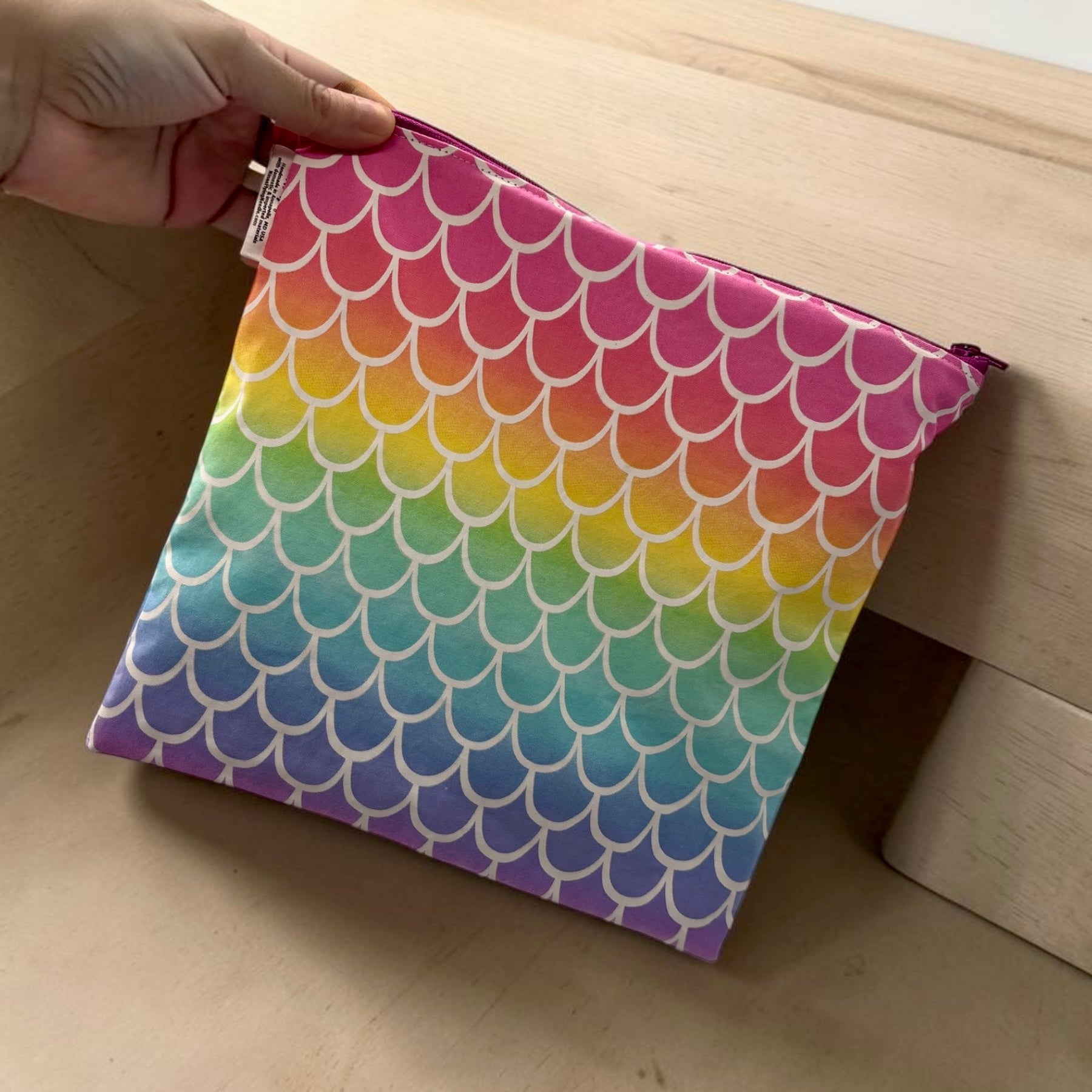 Gallon Sized Reusable Zippered Bag Scales Ombre