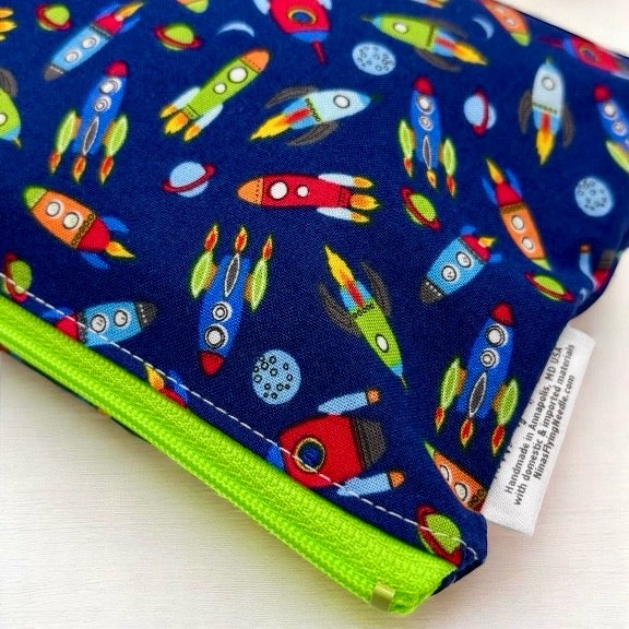 Travel Sized Wet Bag Space Rockets