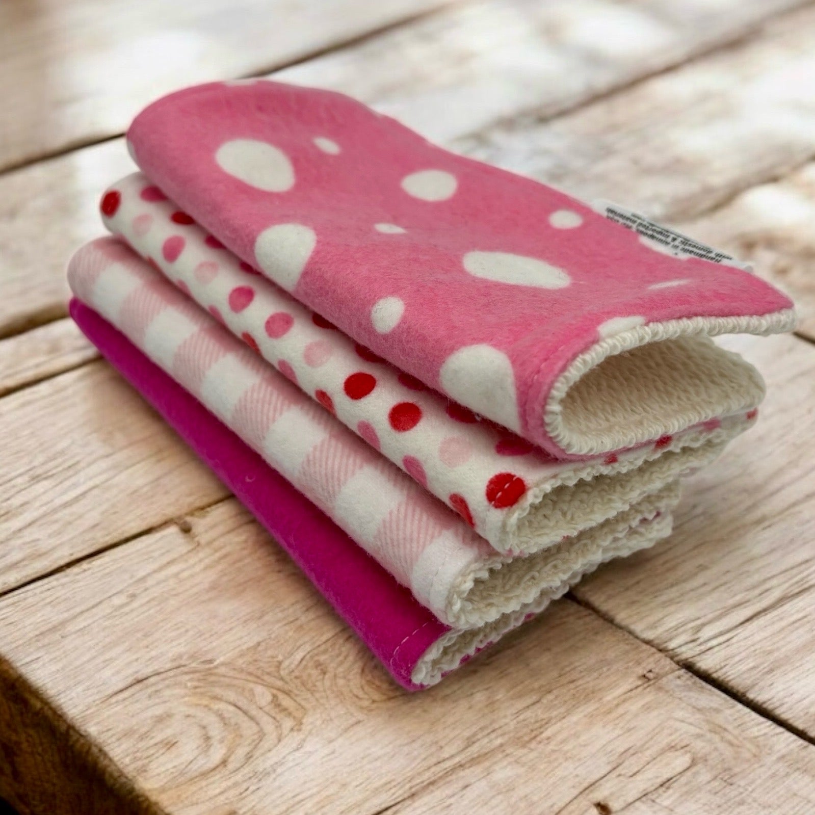 Wash Cloths - Minis - Pinks - Patterns
