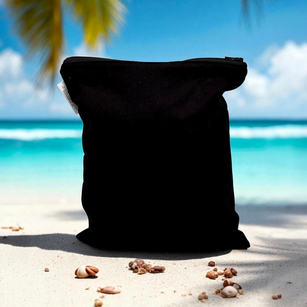 Medium Sized Wet Bag Solid Black