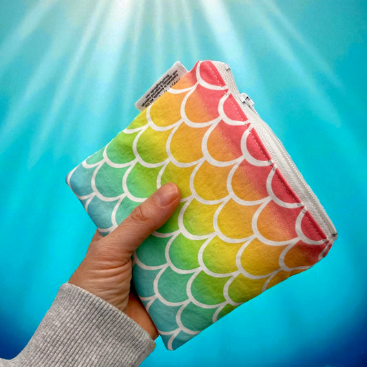 Toddler Sized Reusable Zippered Bag Scales Ombre