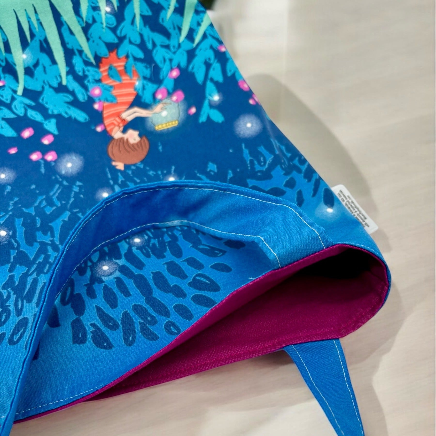 Children's Library Sized Reversible Tote Fireflies