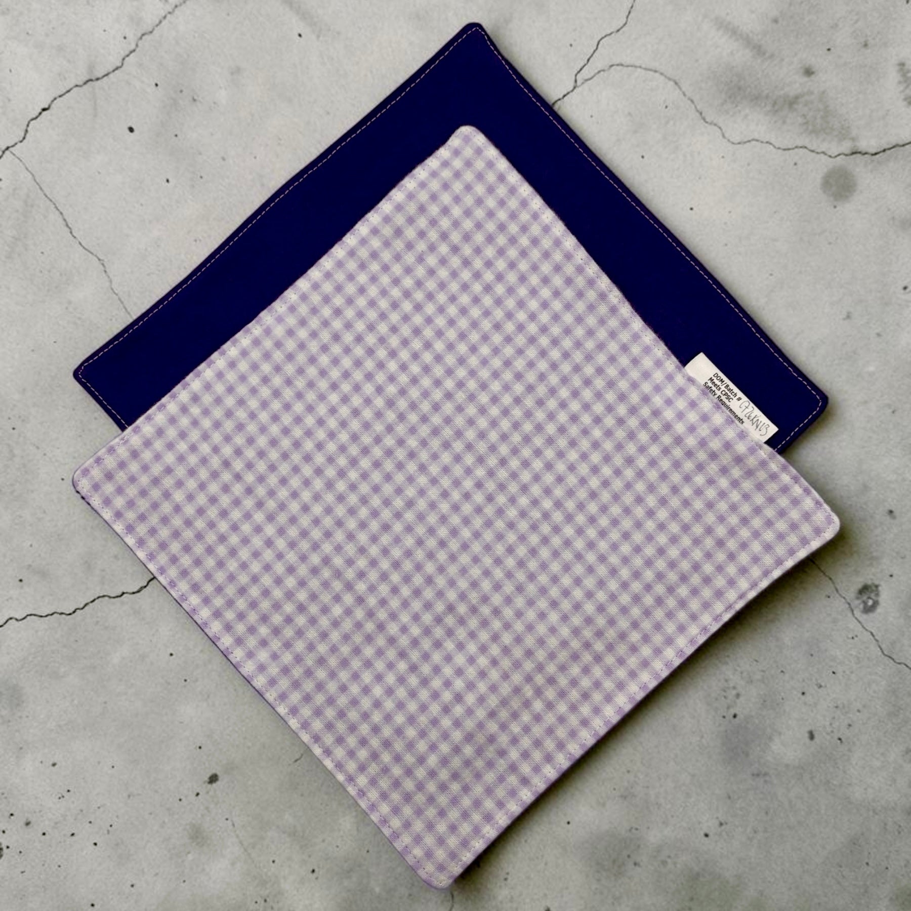 Reusable Napkins - Gingham Purple
