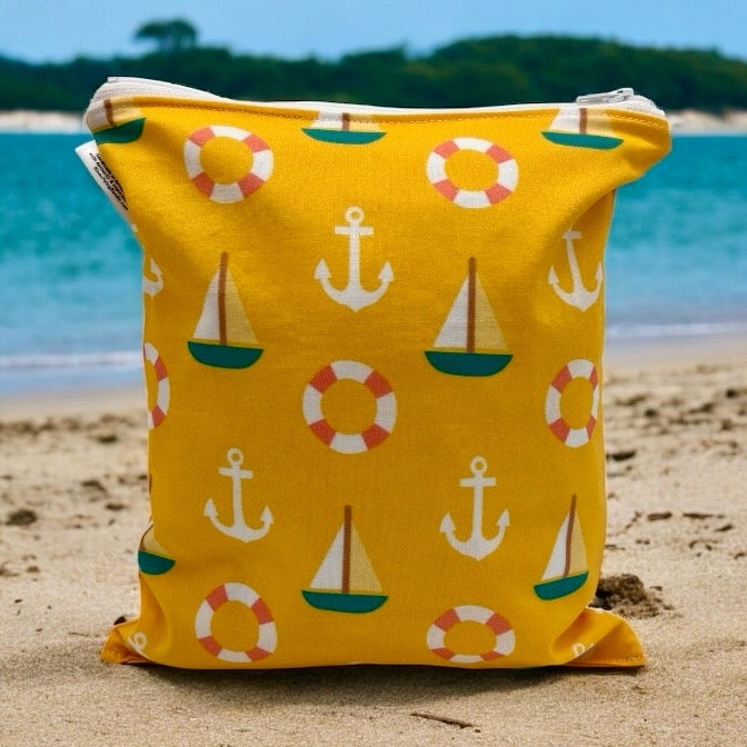 Medium Sized Wet Bag Sailboats and Anchors
