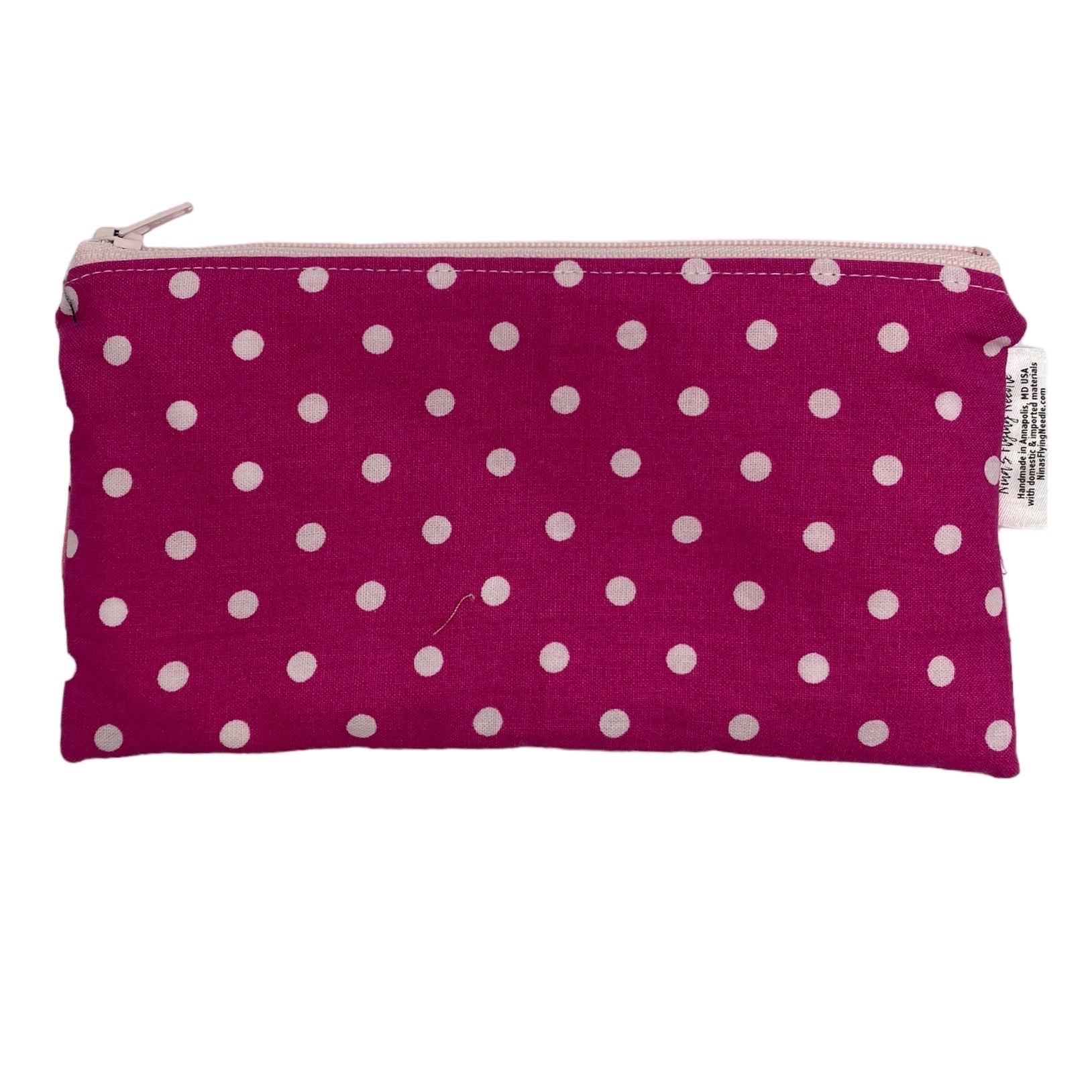 Knick Knack Sized Reusable Zippered Bag Polka Dots and Balloons Combo Print