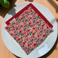 Reusable Napkins - Floral Red