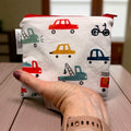 Toddler Sized Reusable Zippered Bag Cars and Trucks