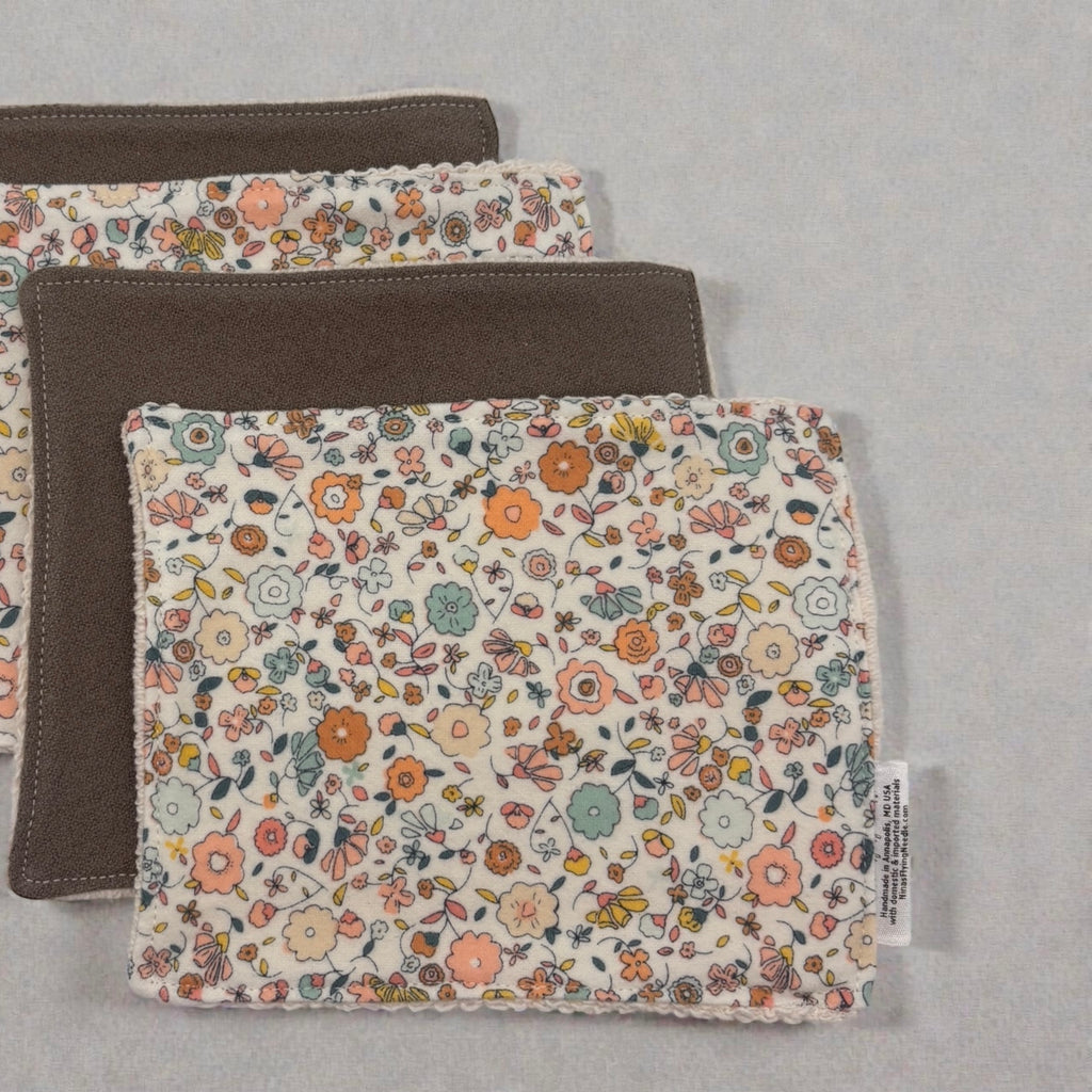 Wash Cloths - Minis - Florals