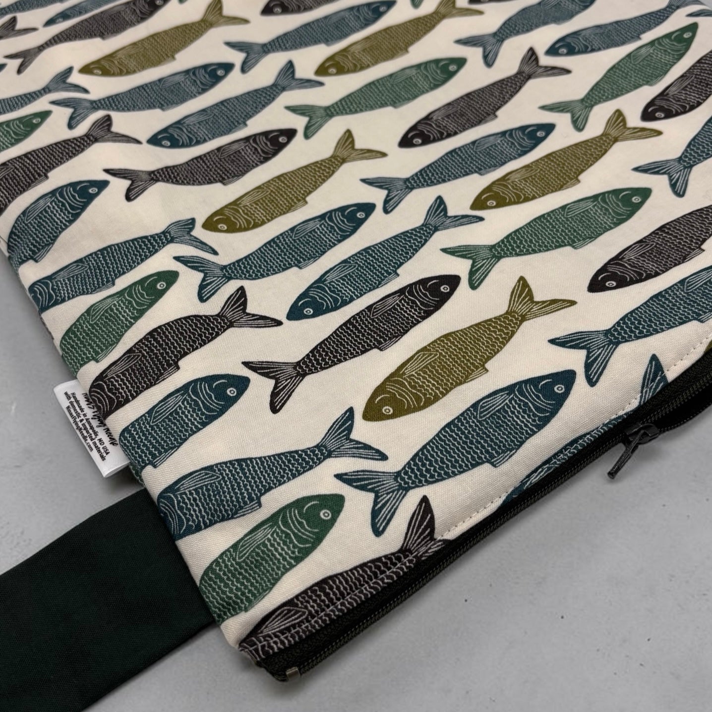 Large Wet Bag with Handle Fish
