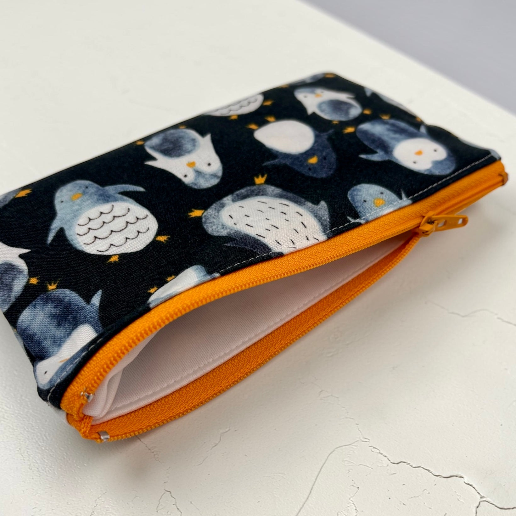 Knick Knack Sized Reusable Zippered Bag Penguins