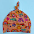 Knot Hat in 9-12 months: Rainbows and Sunshine