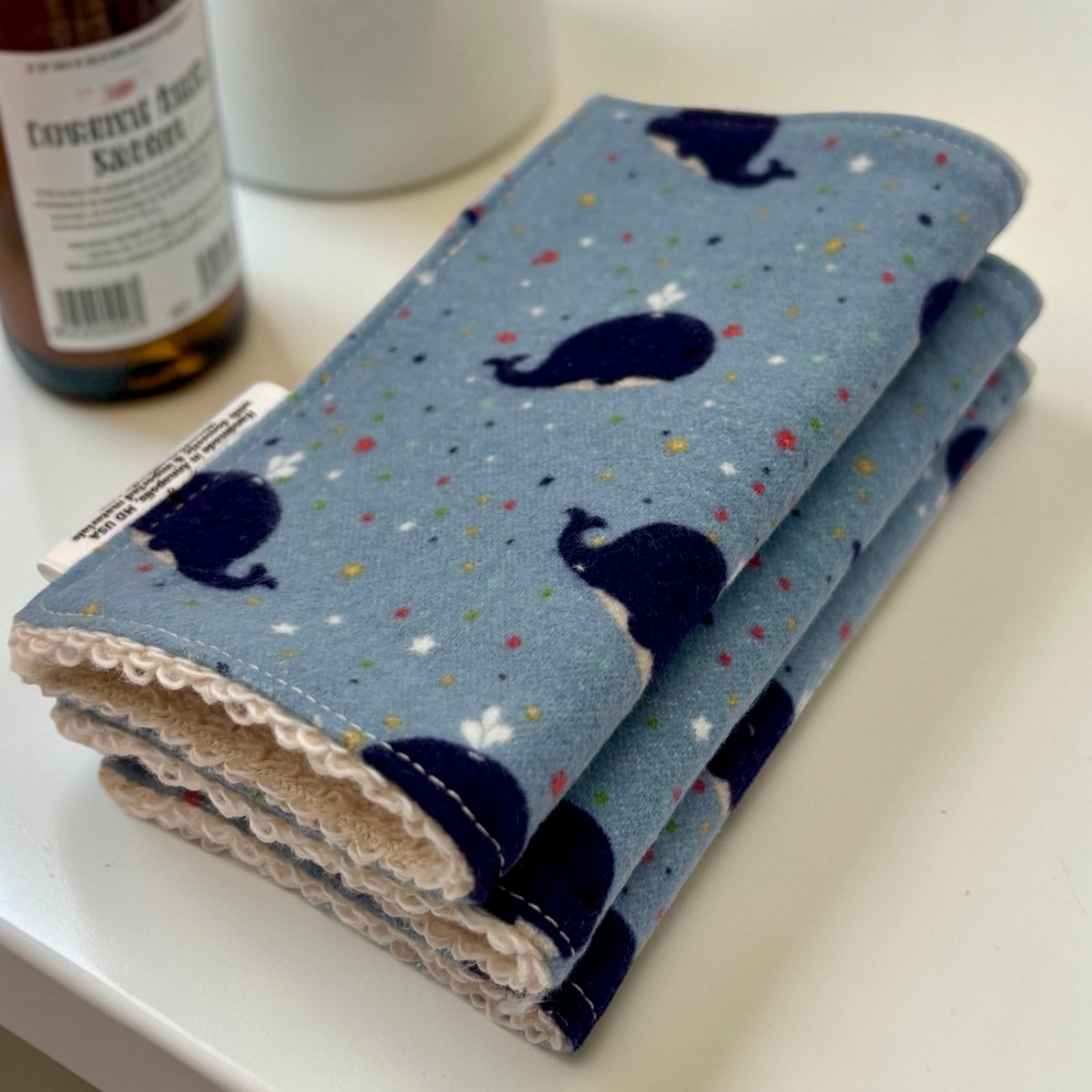Wash Cloths - Minis - Whales