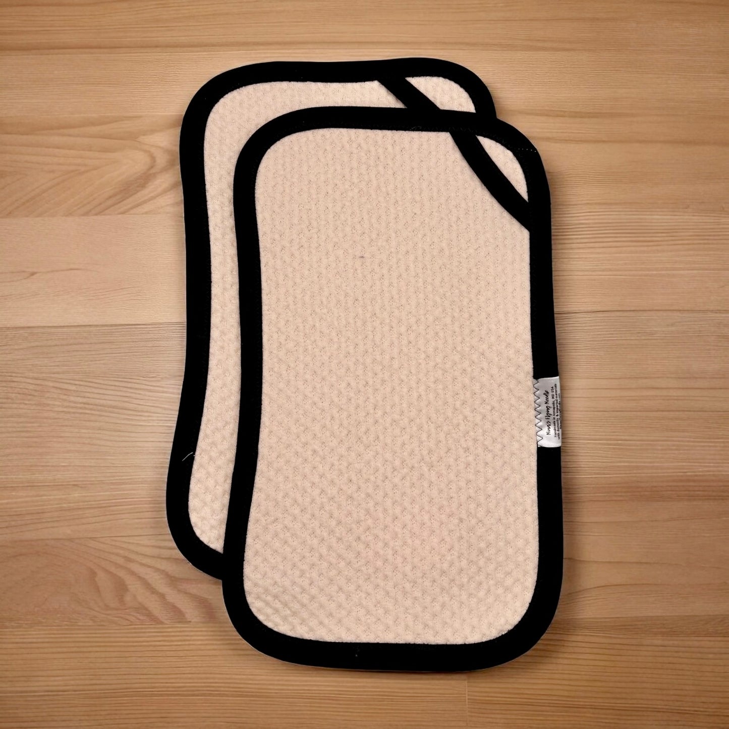 Set of 2 Reusable STANDARD Paper Towels - Solid Black