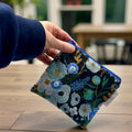 Toddler Sized Reusable Zippered Bag Floral Rifle Paper Co on Purple