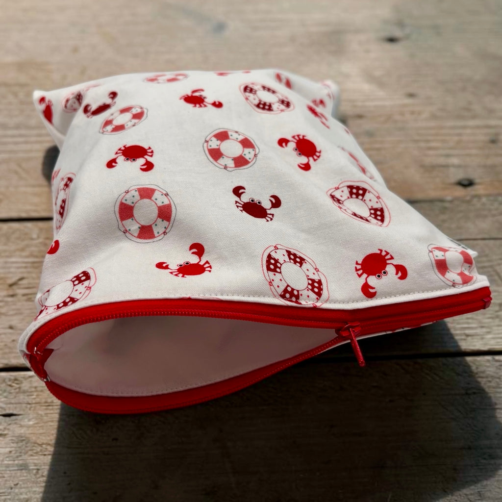 Medium Sized Wet Bag Crabs and Lifesavers