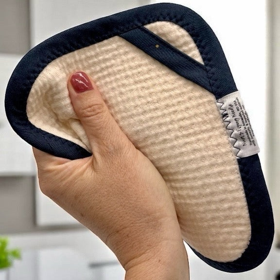 Combo Set of 2 Paper Towels - Solid Navy with Golden Dots