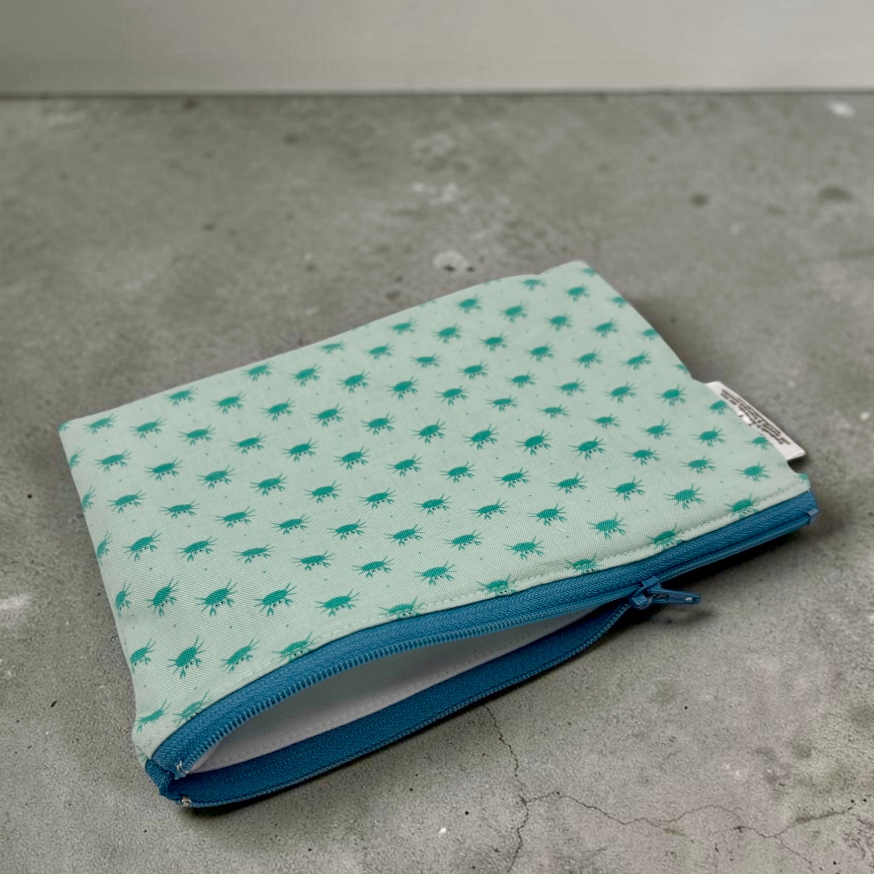 Snack Sized Reusable Zippered Bag Crabs