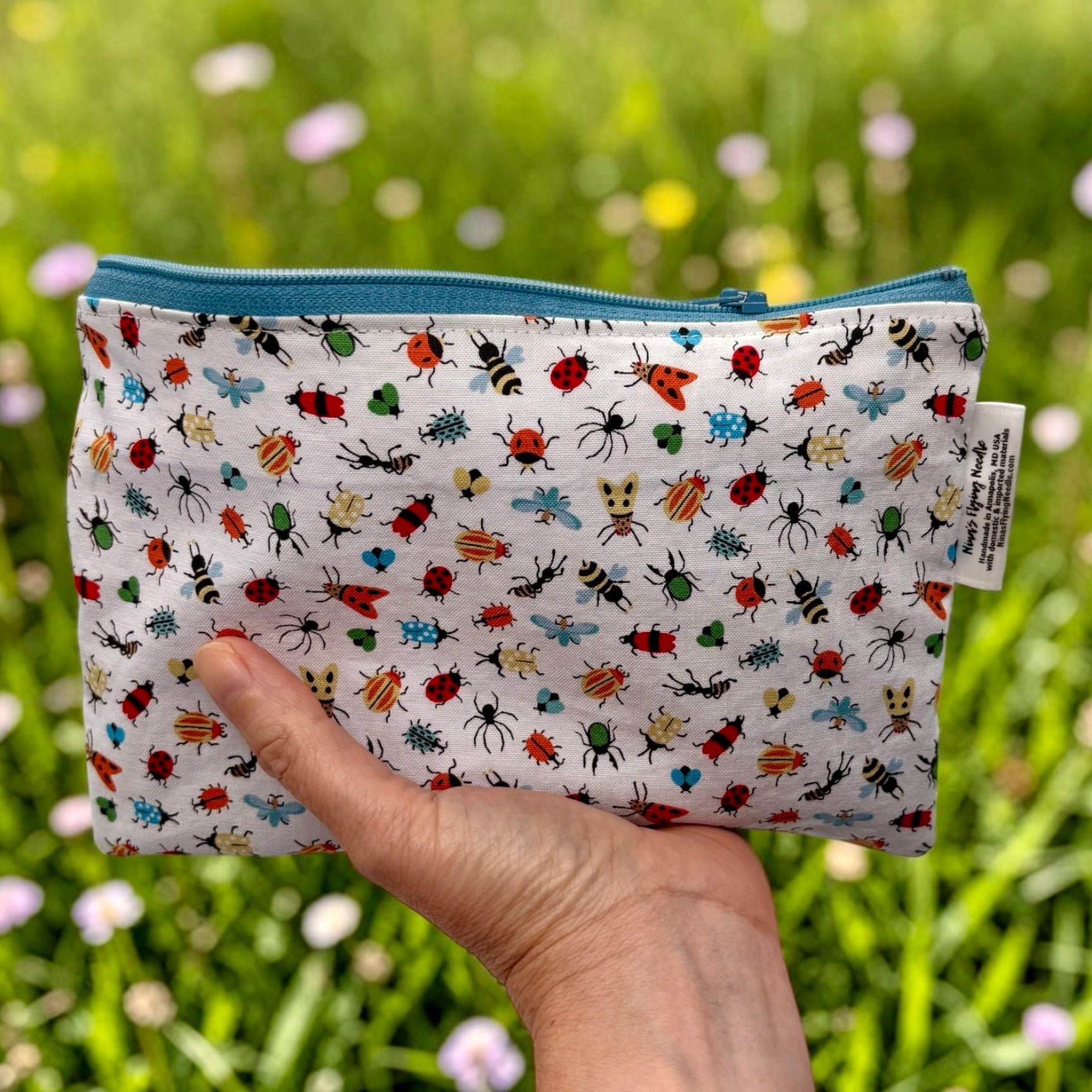 Snack Sized Reusable Zippered Bag Bugs