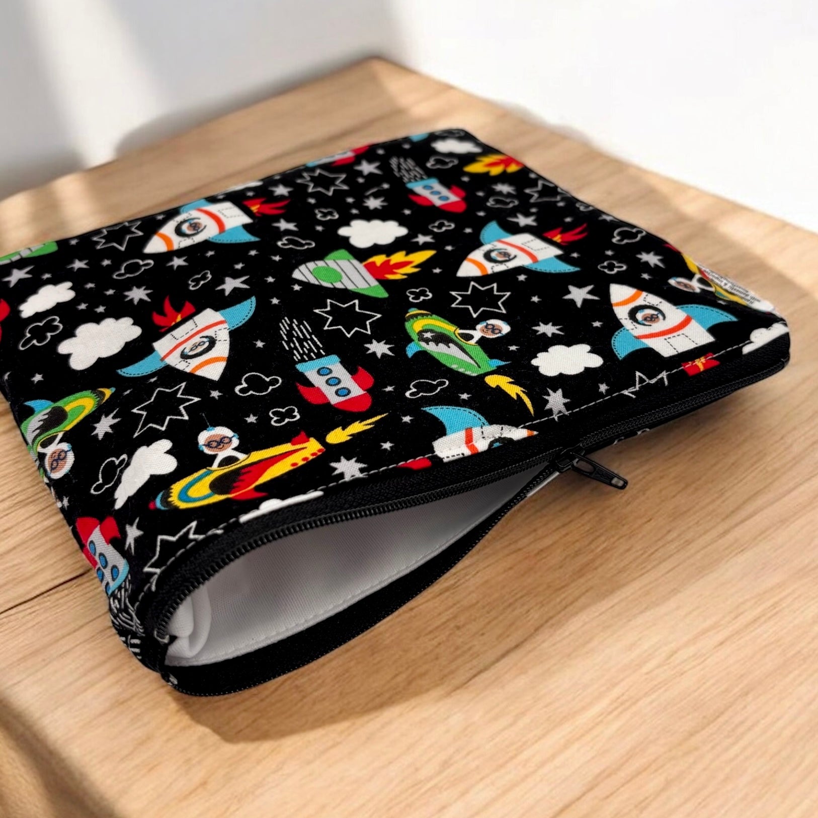 Sandwich Sized Reusable Zippered Bag Rockets in Space