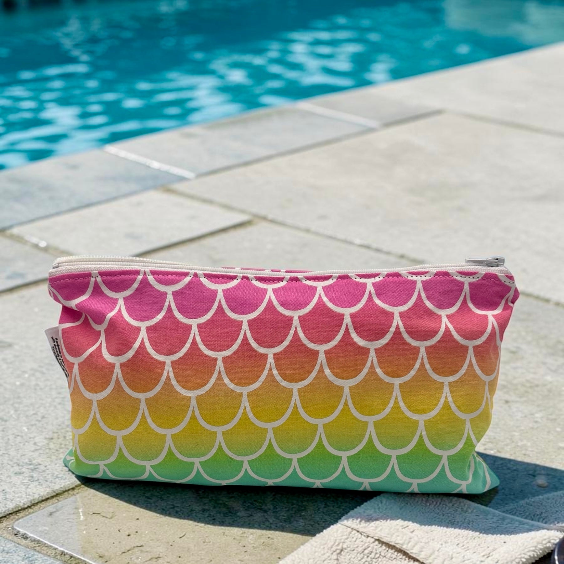 Travel Sized Wet Bag Ombre Scales