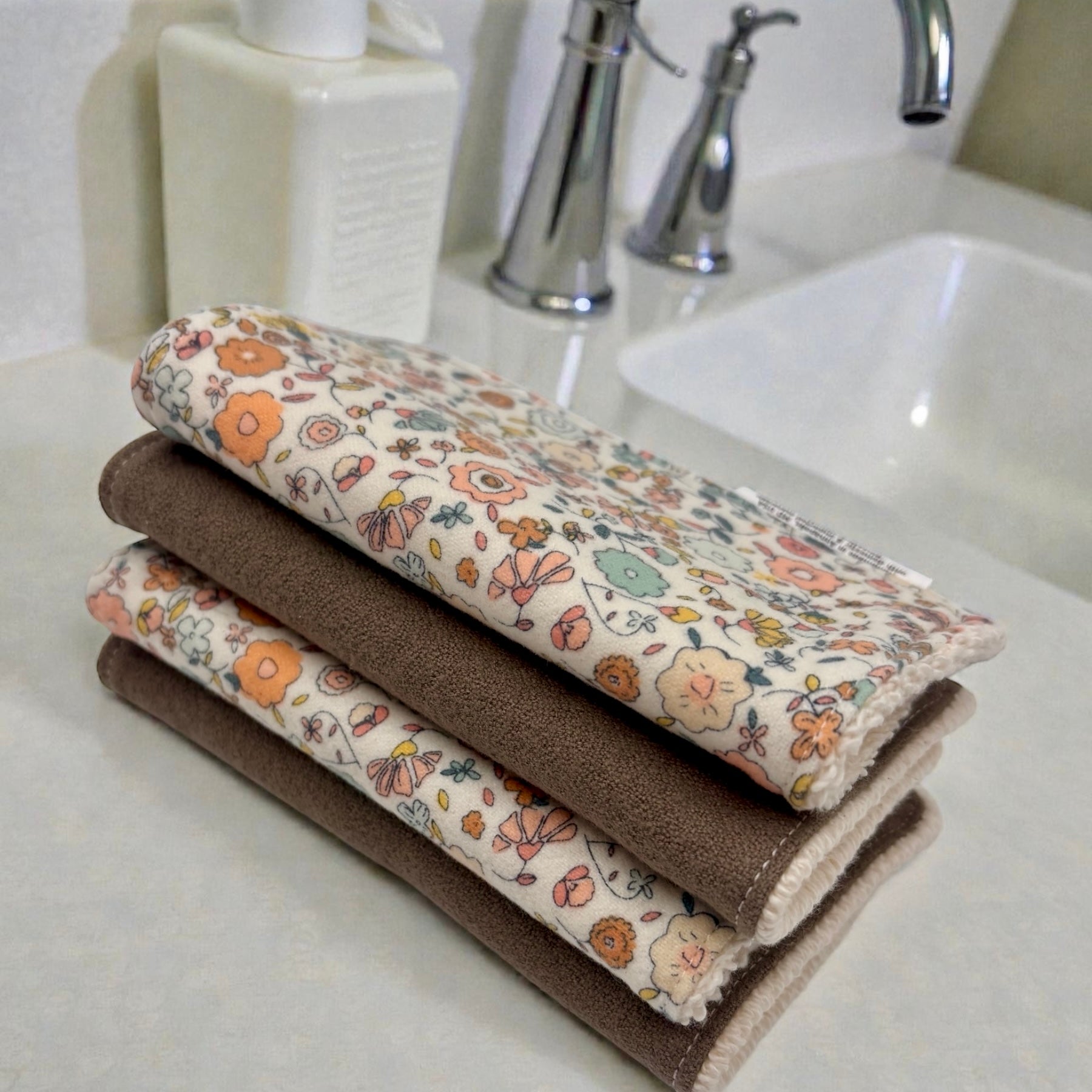 Wash Cloths - Minis - Florals