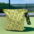 Large Wet Bag with Handle Dots and Pickleball