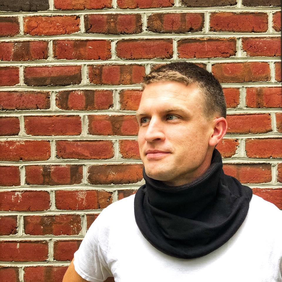 Adult Handmade Neck Warmer Dots on Yellow