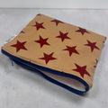 Sandwich Sized Reusable Zippered Bag Stars