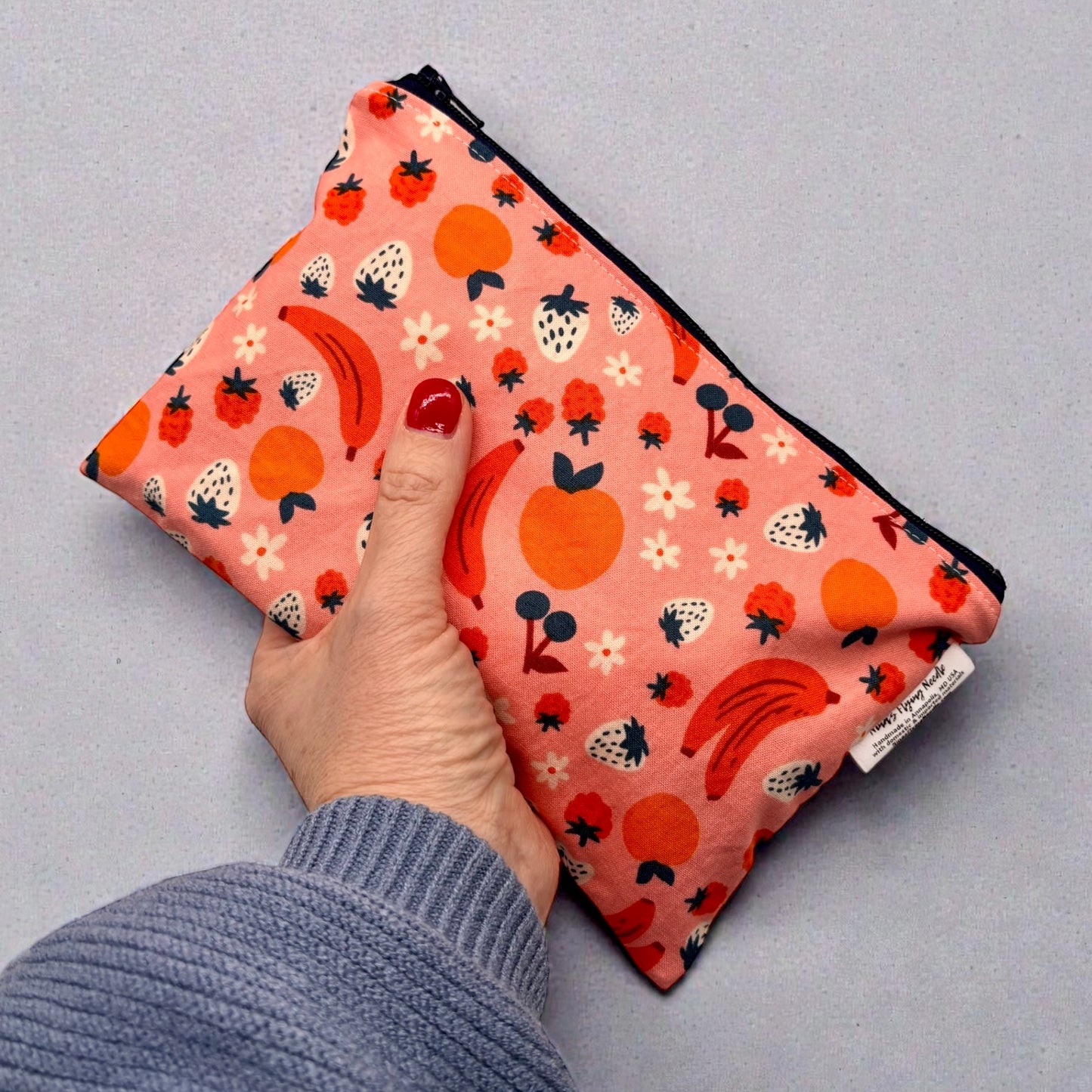 Snack Sized Reusable Zippered Bag Fruit