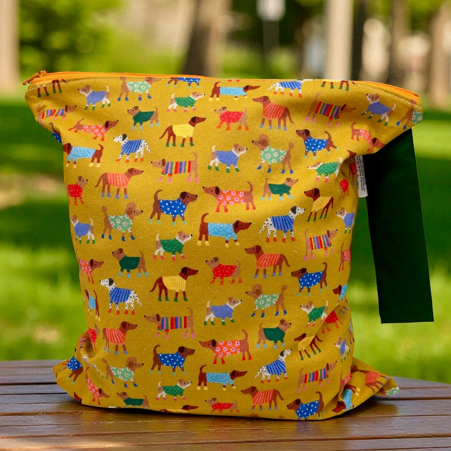 Large Wet Bag with Handle Dogs