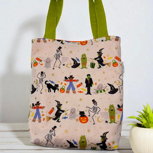 Toddler Sized Reversible Tote Halloween Parade