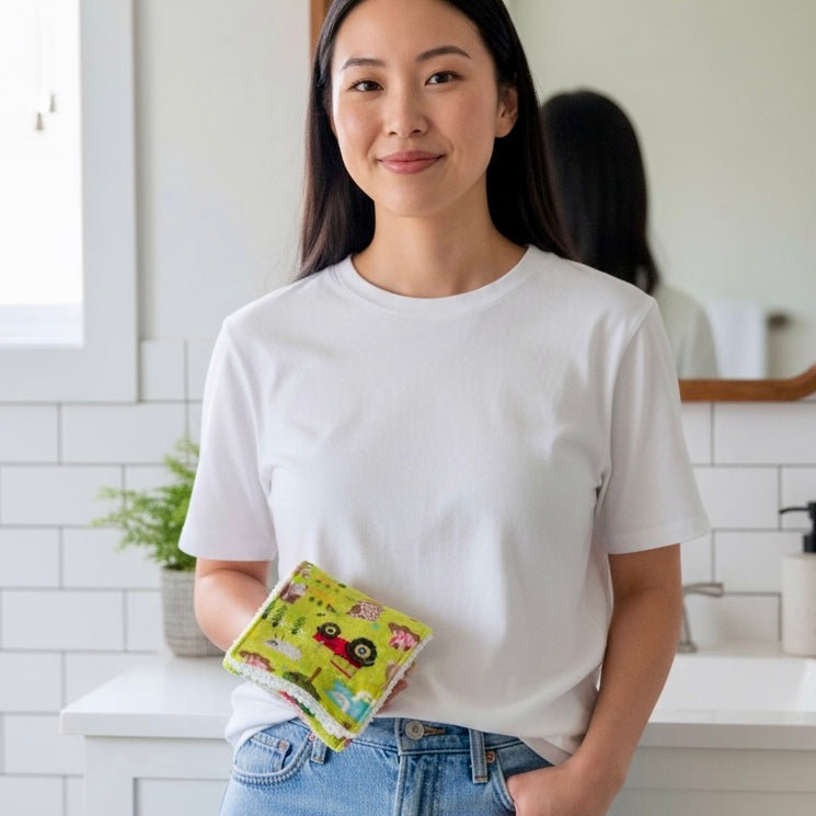 Wash Cloth - Regular - Farm Animals