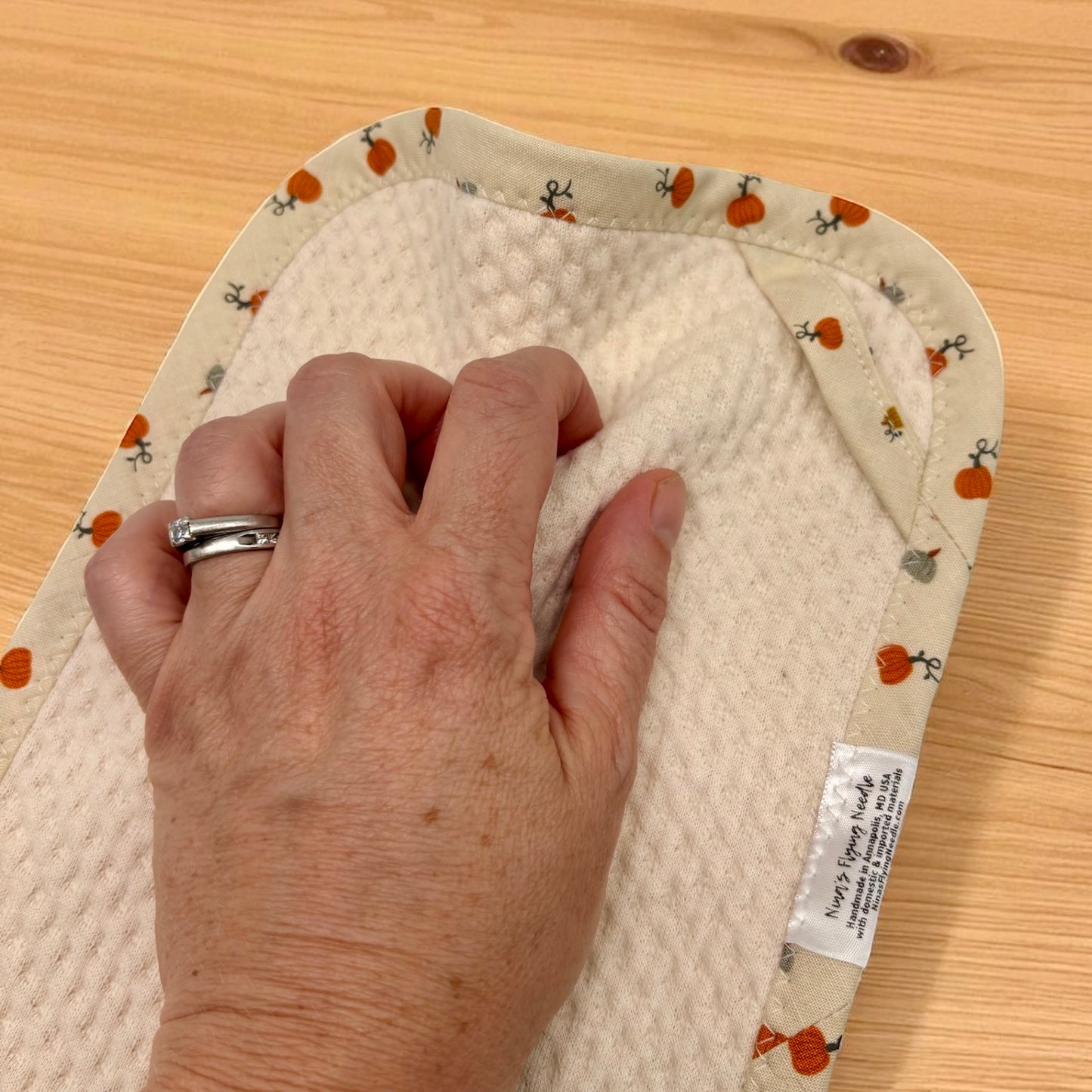 Set of 2 Reusable STANDARD Paper Towels - Fall Pumpkins