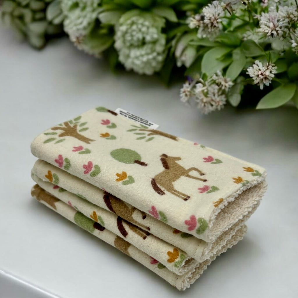Wash Cloths - Minis - Horses and Tulips