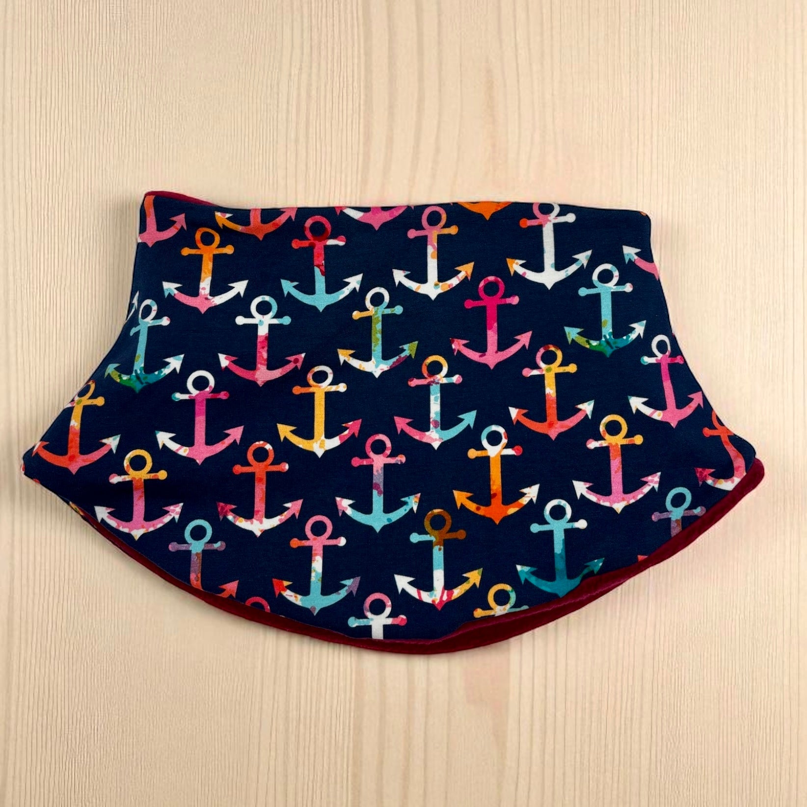 Adult Handmade Neck Warmer Anchors Multi Color