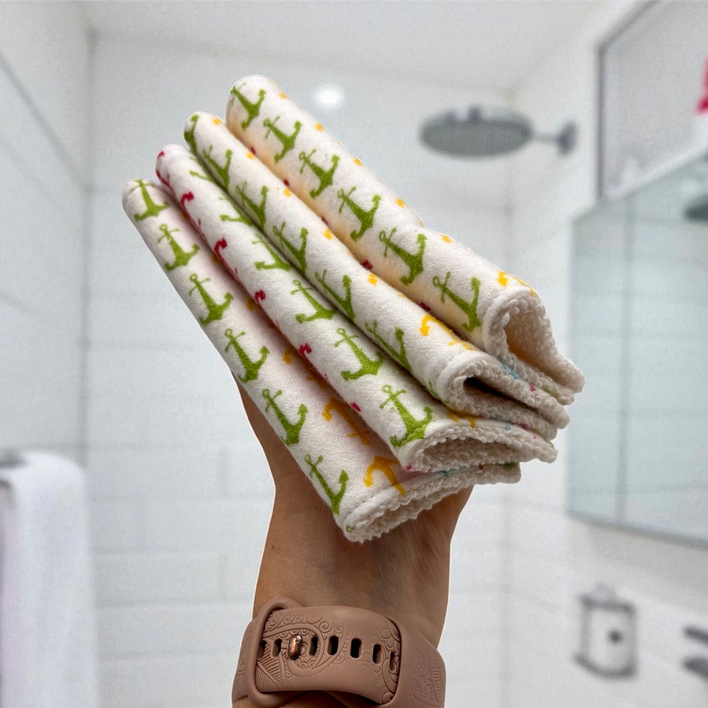 Wash Cloths - Minis - Anchors Colorful