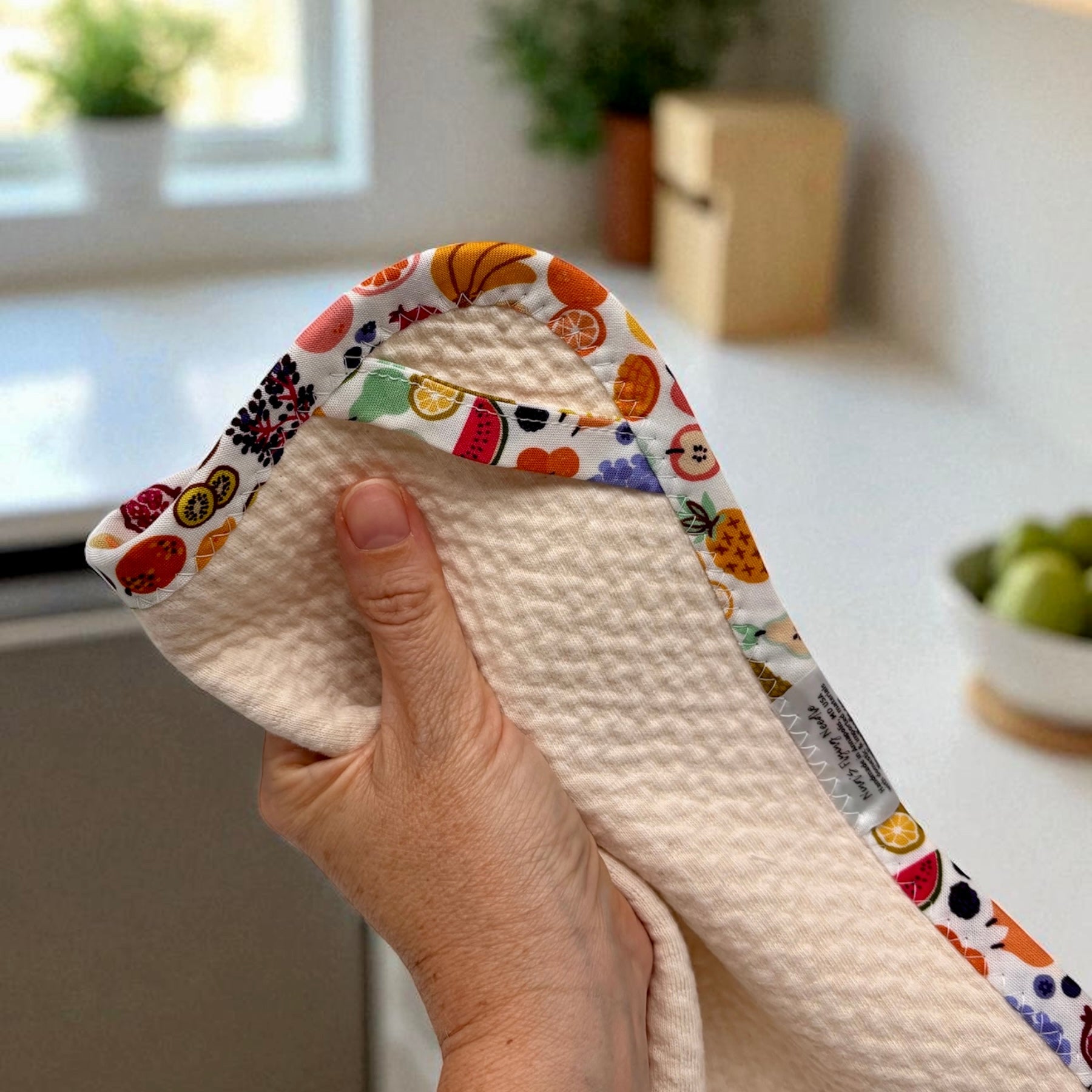 Set of 2 Reusable STANDARD Paper Towels - Fruit