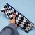 XXL Sized Reusable Straw Stripes Navy