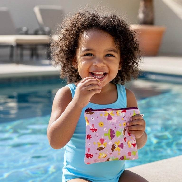 Toddler Sized Reusable Zippered Bag Fairies