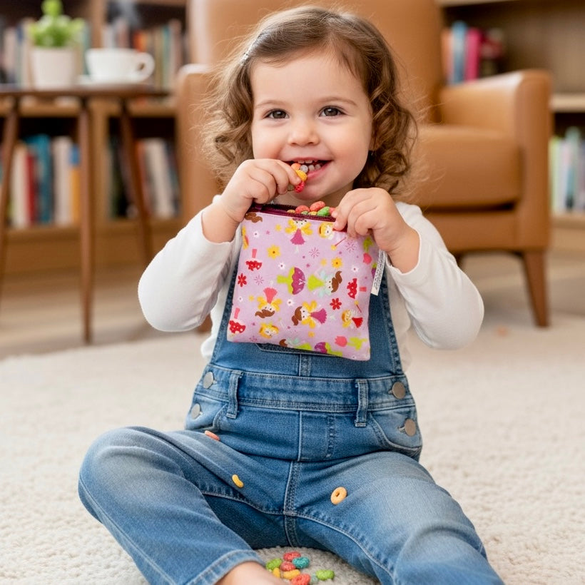 Toddler Sized Reusable Zippered Bag Fairies