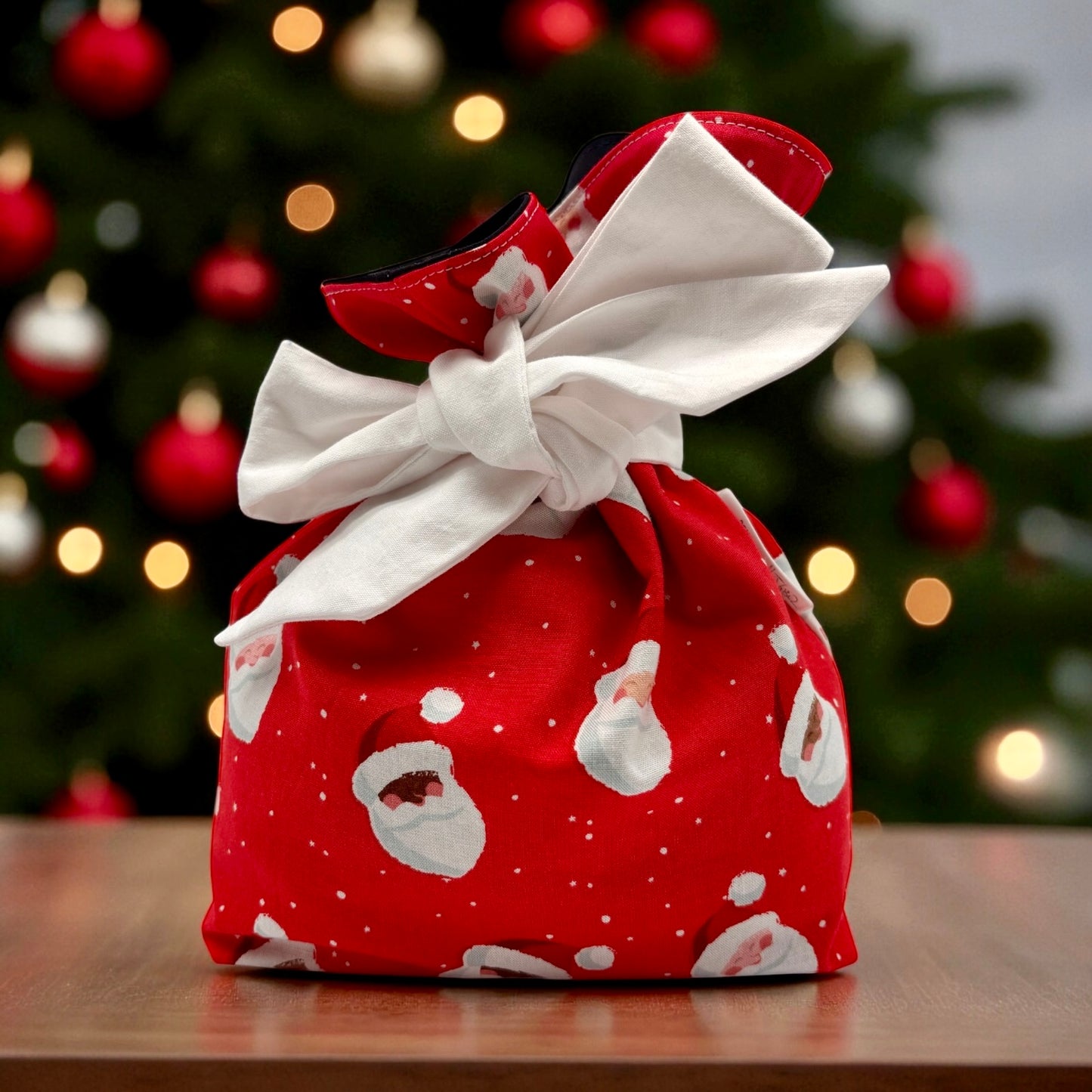 Little Something Gift Bag - Santa on Red