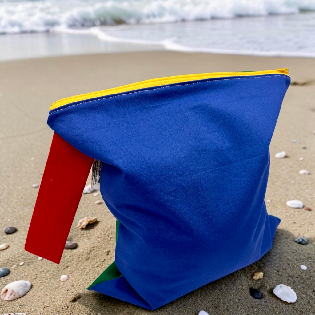 Large Wet Bag with Handle Color Block