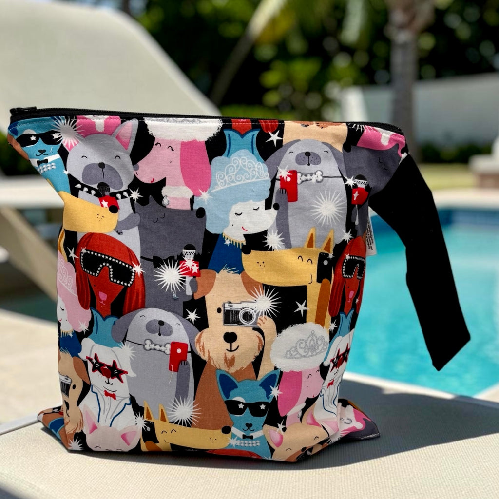Large Wet Bag with Handle Dogs Paparazzi