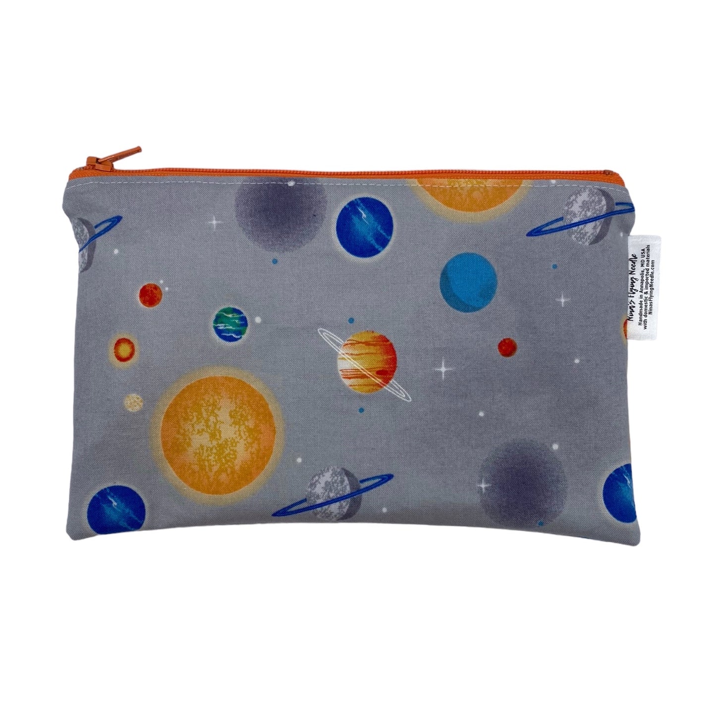 Snack Sized Reusable Zippered Bag Space Planets
