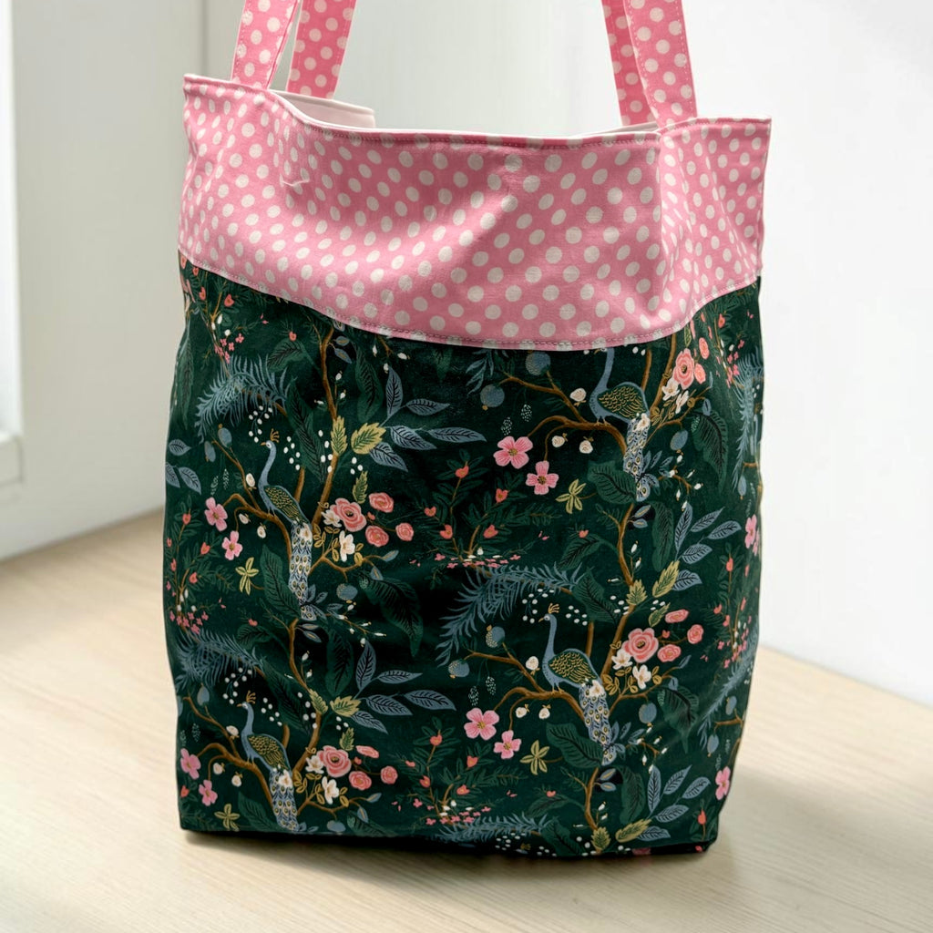 Pool Bag Peacocks and Polka Dots