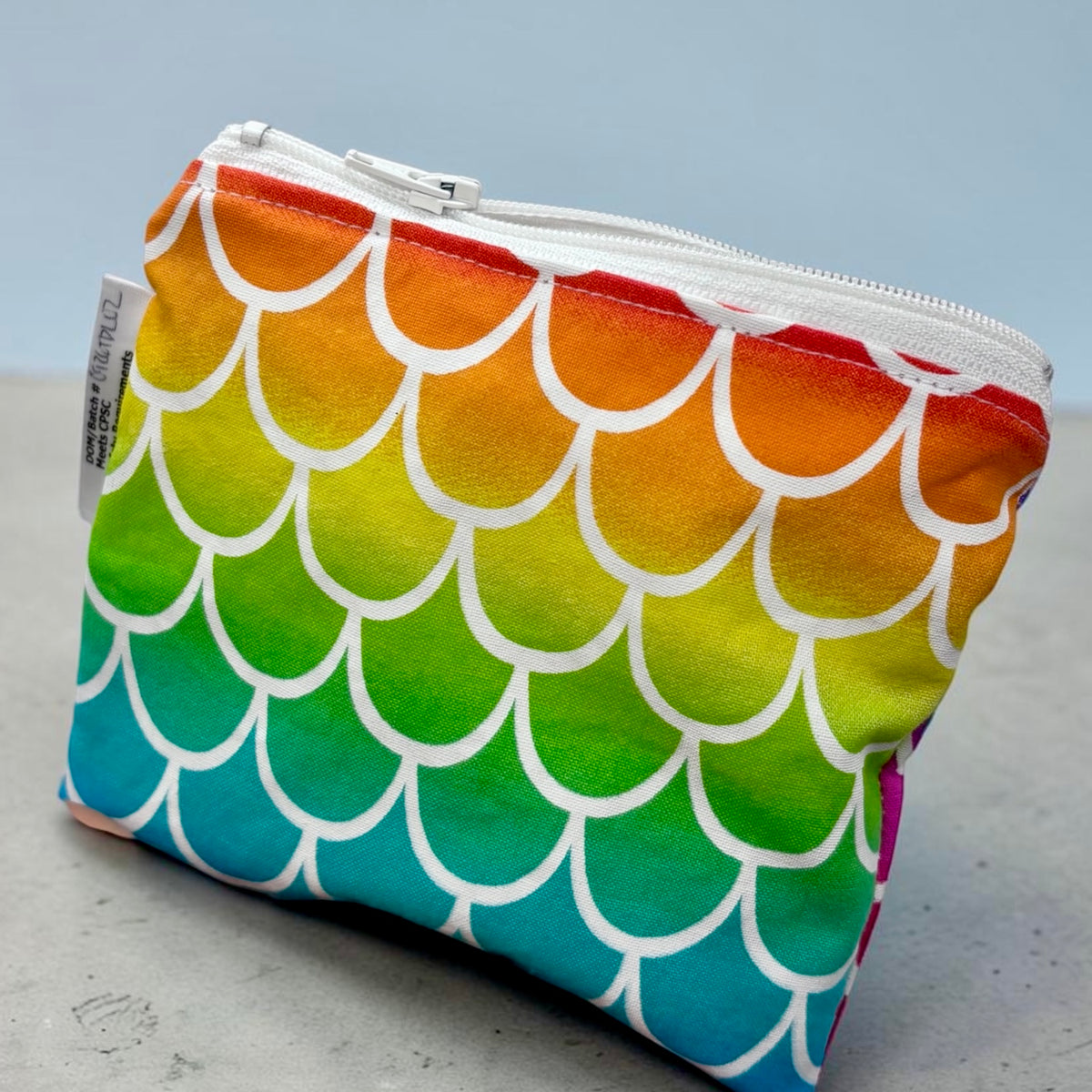 Toddler Sized Reusable Zippered Bag Scales Bright