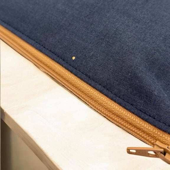 Travel Sized Wet Bag Navy with Golden Dots