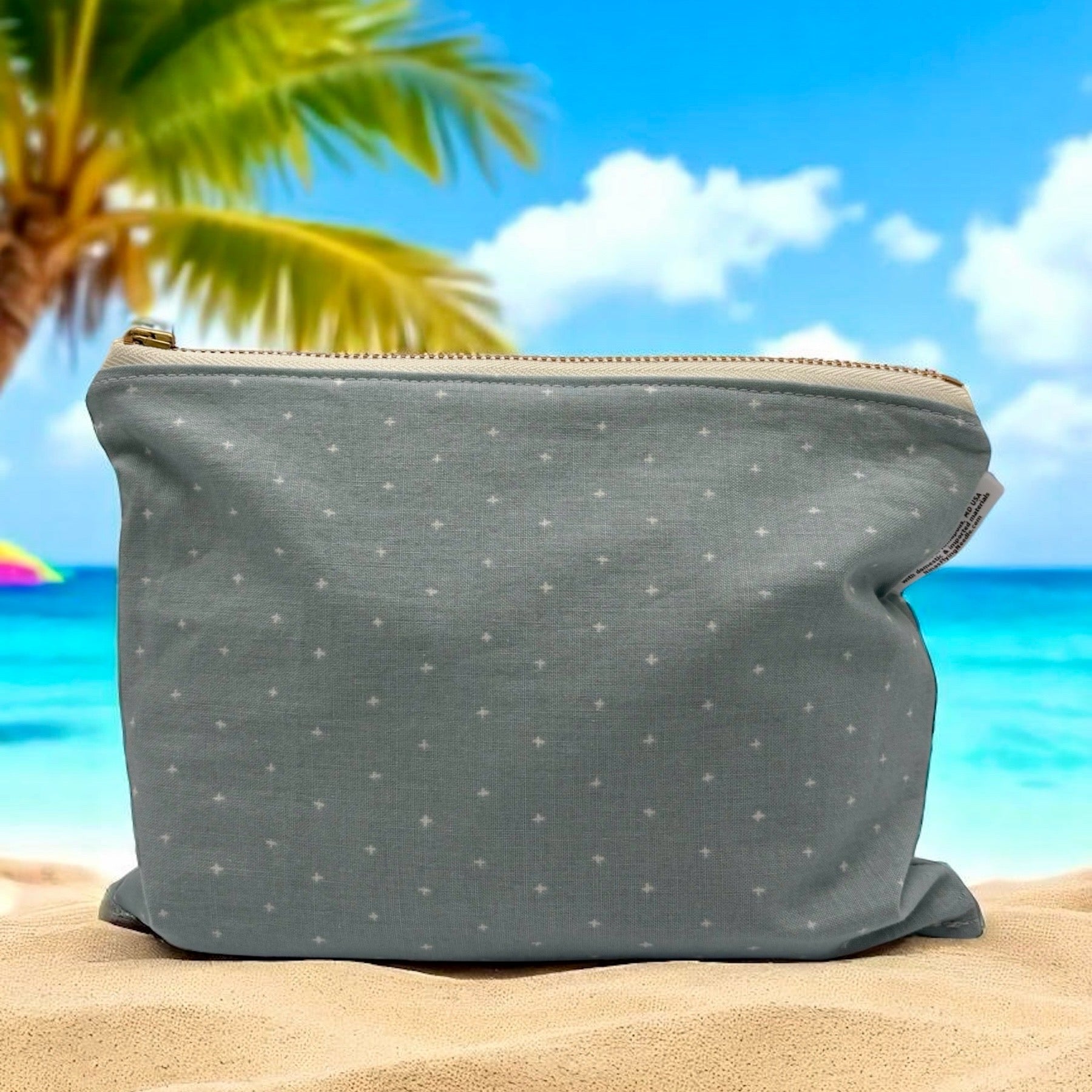 Small Sized Wet Bag Pattern on Blue Gray